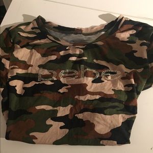 Bebe Camo print top Size L